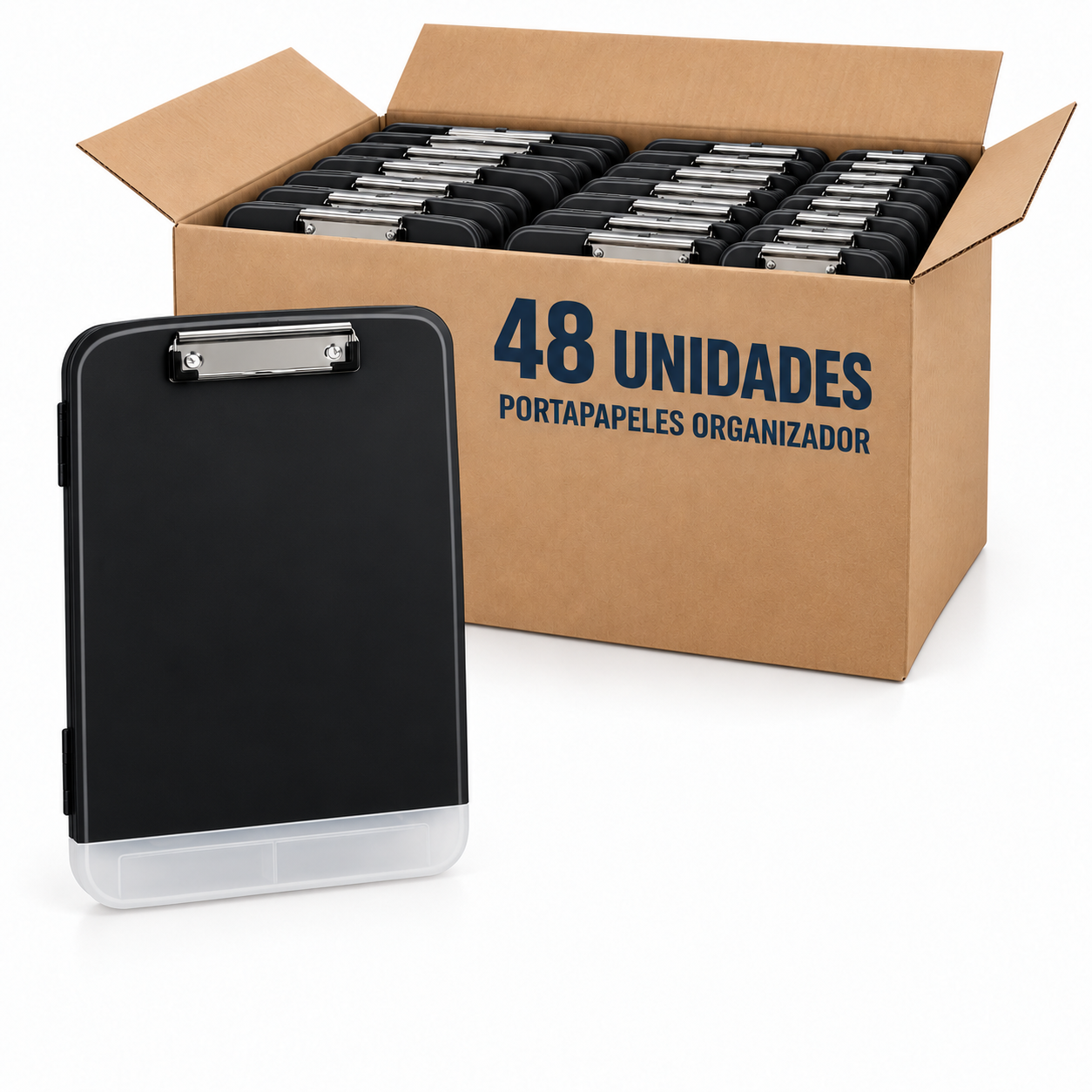 Caja de 48 Portapapeles Organizadores UffiziArts Negro