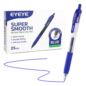 Eyeye G-103 Bolígrafos De Gel 0.7mm Punta Fina 25 Piezas Azul
