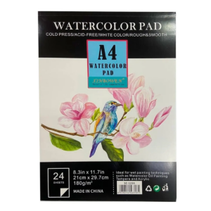 Block Papel Acuarela Uffiziarts A4 180gr 21×29.7cm 24 Hojas