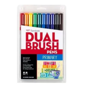 Marcadores Tombow Dual Brush Colores Primarios – Primary