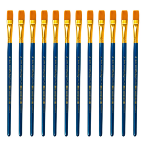 Uffiziarts Pincel Taklon Plano Profesional 12 Piezas #14