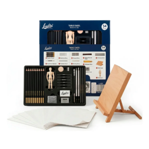 Set Dibujo Uffiziarts 54 Pzs Caballete Maniquí Lápices