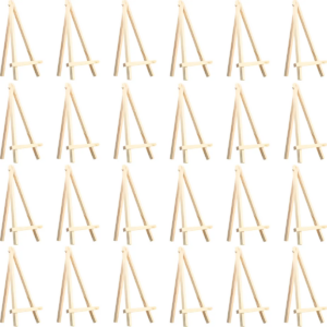 Uffiziarts 24 Pack Mini Caballete De Madera 12.5x7 Cm