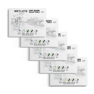 Block De Dibujo Marquilla Wetlote 24.5x32cm Ch 20 Hojas 5pz