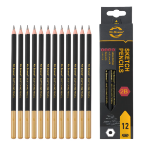 Set 12 Lápices Grafito Sketch Escritura Dibujo 2b