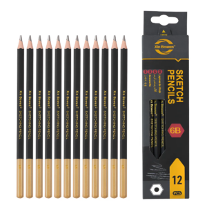 Set 12 Lápices Grafito Sketch Escritura Dibujo 6b