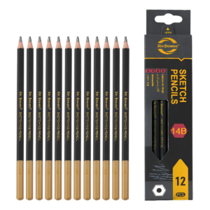 Set 12 Lápices Grafito Sketch Escritura Dibujo 14b
