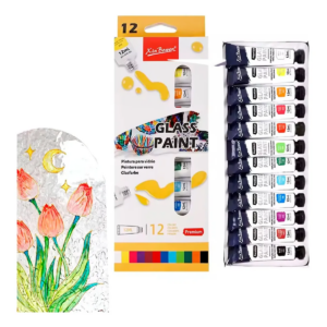 Pintura Vitral Vidrio Uffiziarts Premium Quality 12 Colores