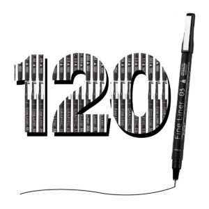 Paquete De Mayoreo Estilógrafos Fineliner Eyeye Para Dibujo