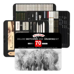 Uffiziarts Kalour Kit Lapices De Dibujo Artista 70 Piezas