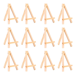 Uffiziarts 12 Pack Mini Caballete De Madera 12.5x7 Cm