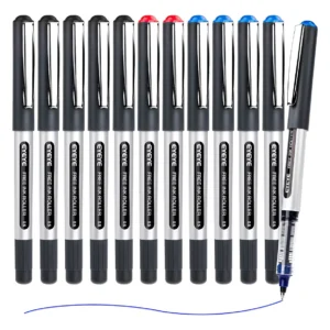 Eyeye Pvr155.5 Bolígrafos De Gel 0.5mm Punta Fina 12 Piezas Azul/negro/rojo